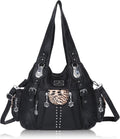 Angel Kiss Hobo Shoulder Bag for Women Soft PU Leather Large