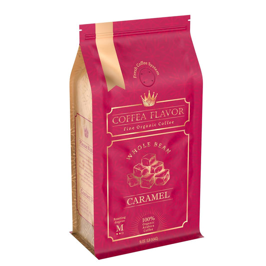 Organic Caramel Whole Bean Coffee - Rich Flavor