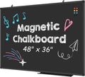 Magnetic Chalkboard 48 x 36 in - Large Durable Blackboard