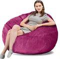 3 Ft Bean Bag Chair Memory Foam Filled - Ultra Supportive Corduroy