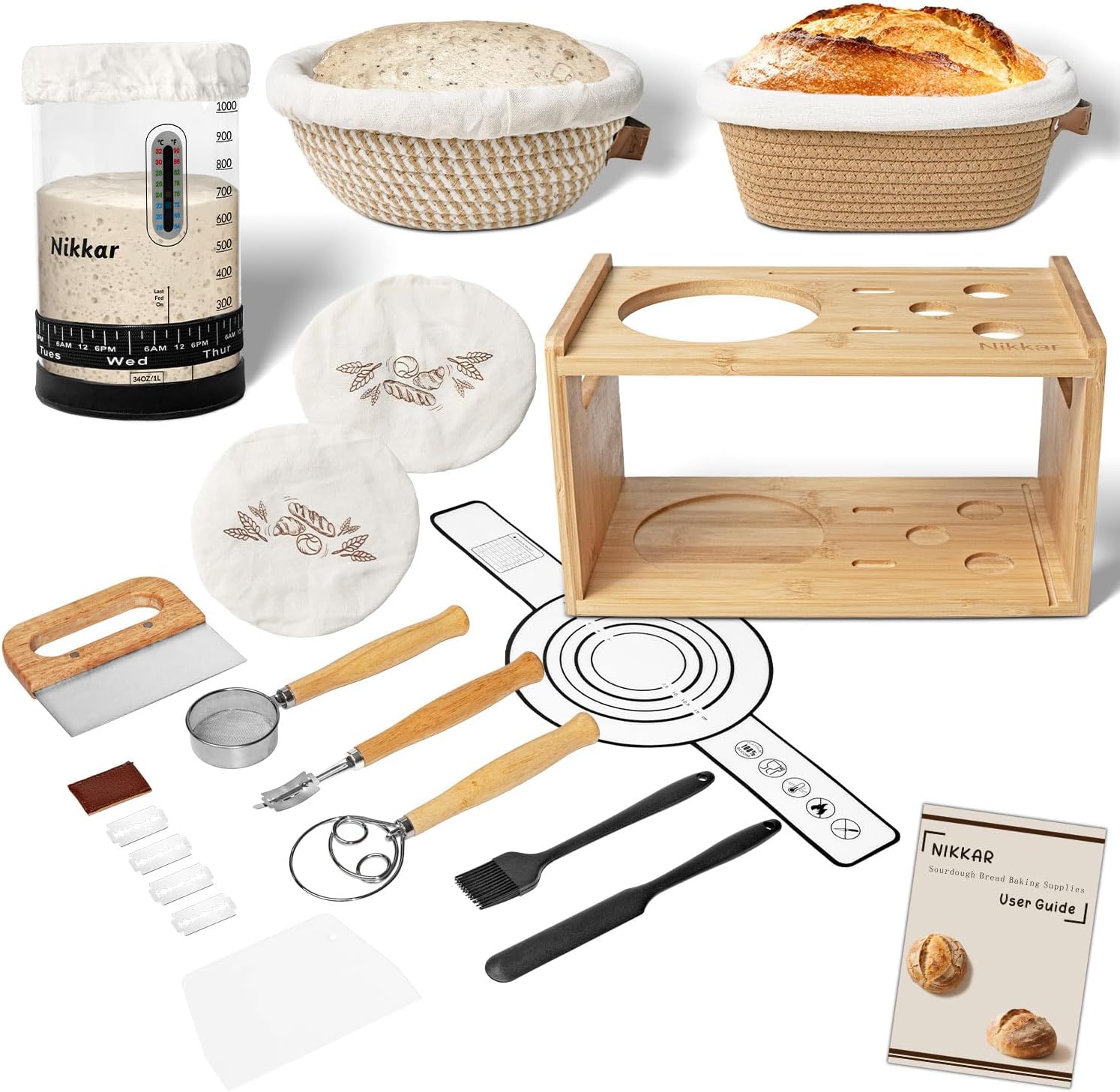 Complete Sourdough Starter Kit for Perfect Bread Baking