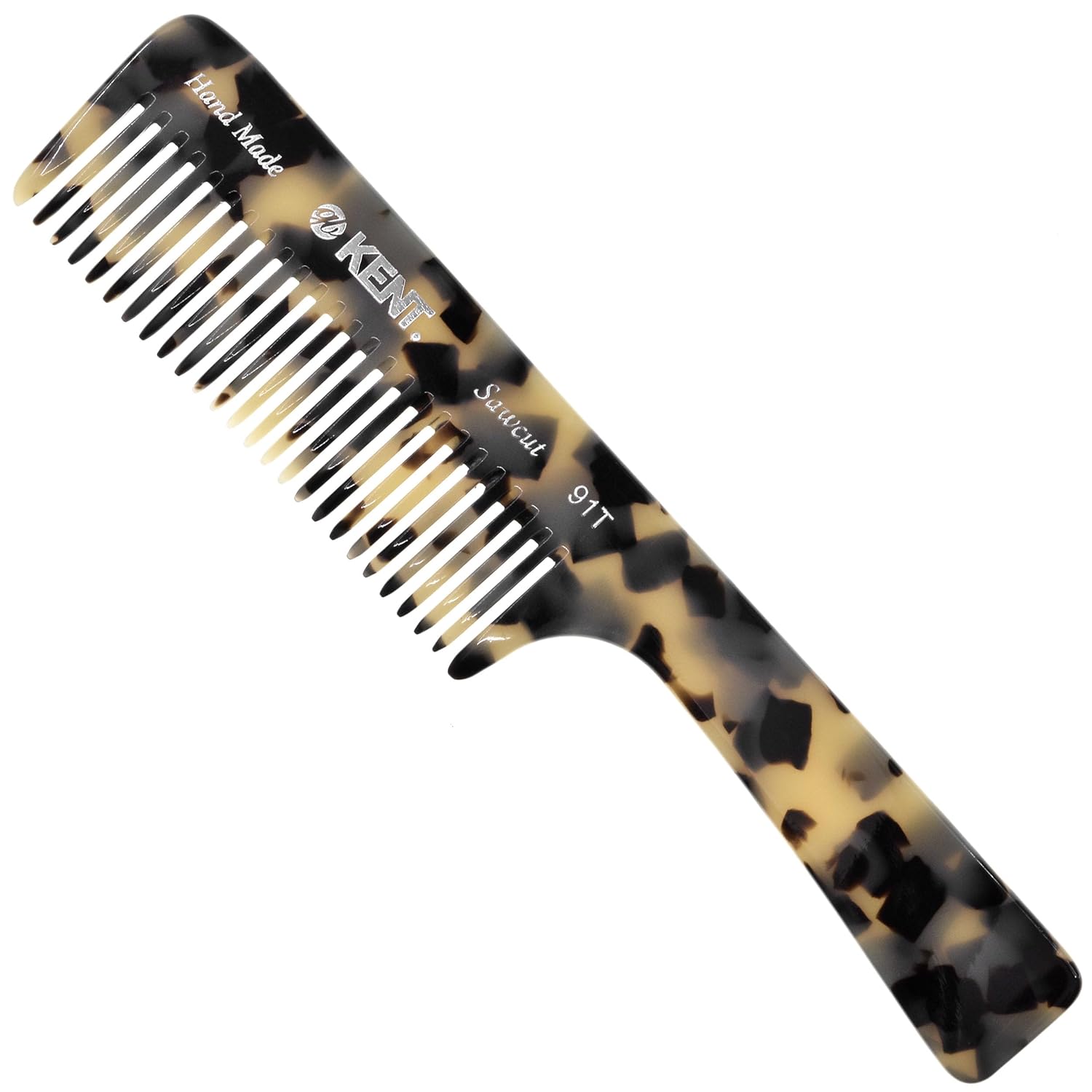Kent 91T Wide Tooth Detangler Comb for Curly and Wavy Hair