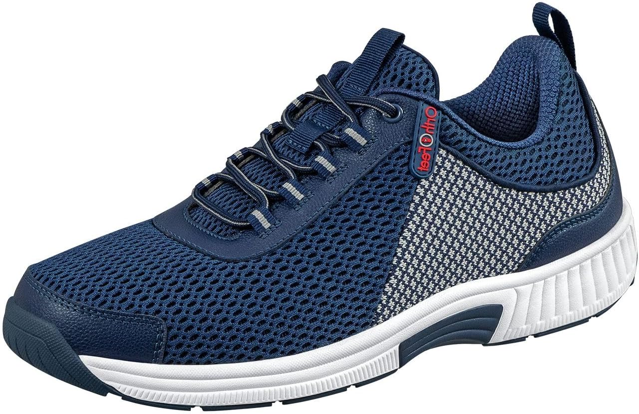 Orthofeet Men's Orthopedic Knit Edgewater Sneakers for Comfort
