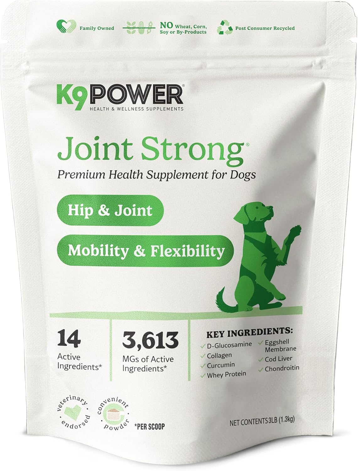 K9 Power Joint Strong Supplement for Dog Joint Health & Mobility