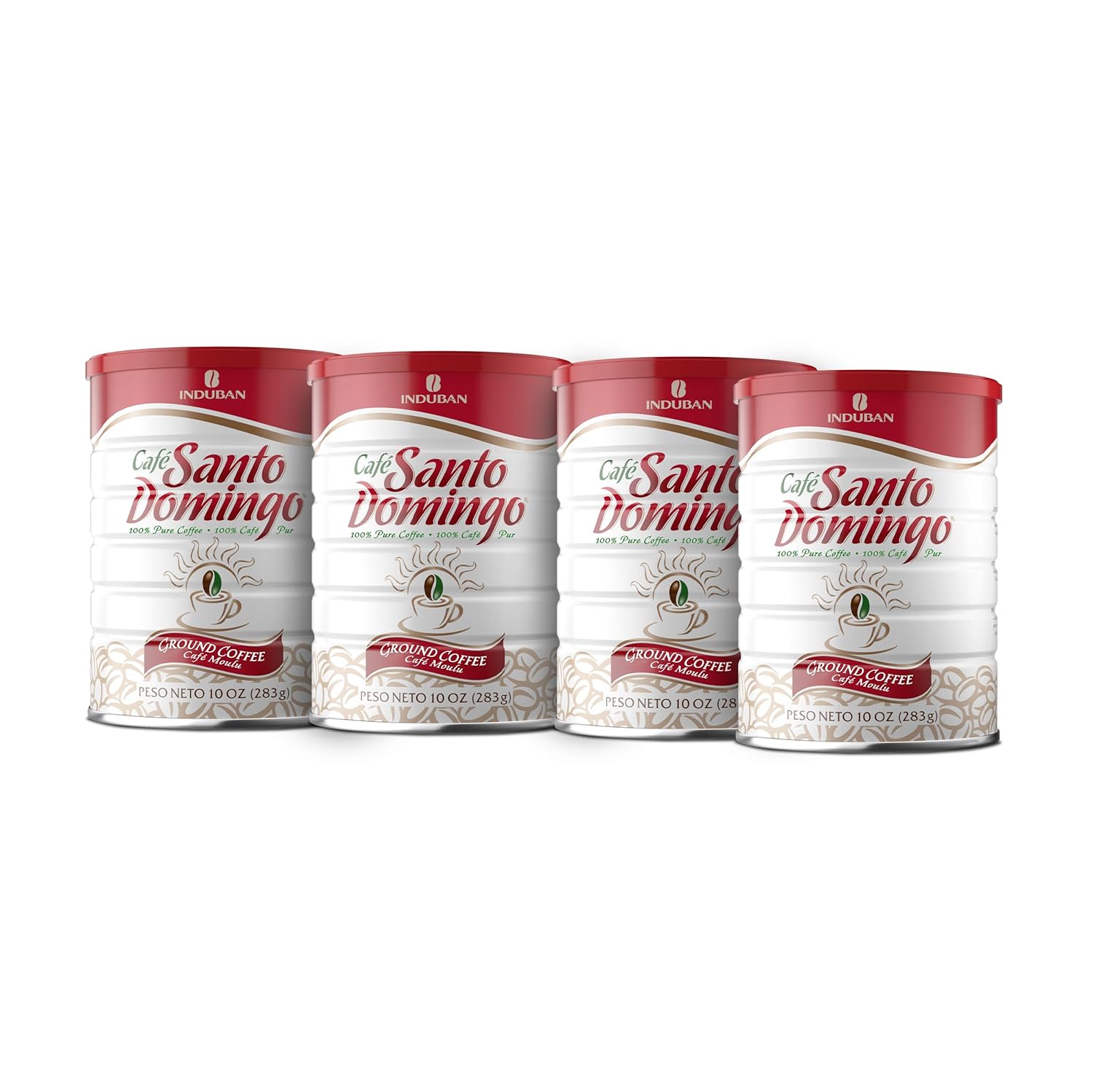 Cafe Santo Domingo Ground Coffee, Medium Roast, 10 oz Can Pack
