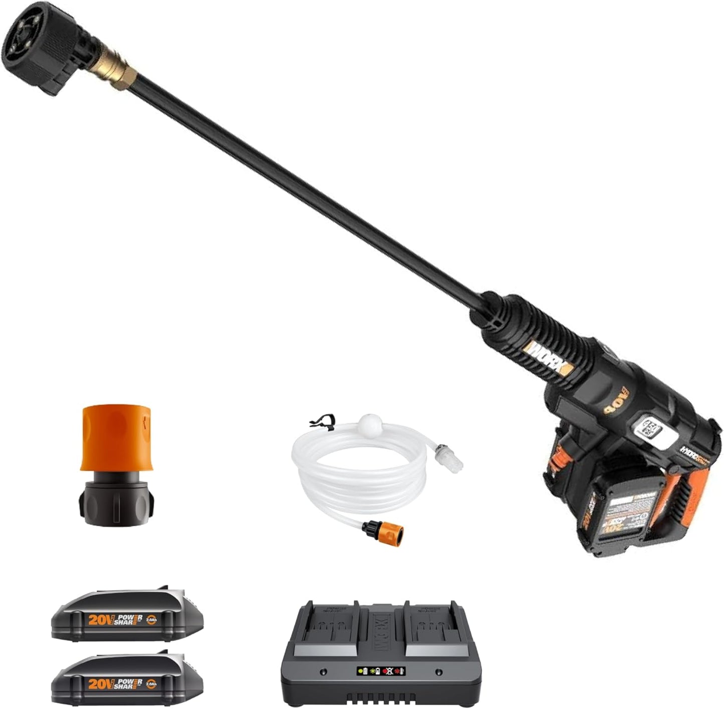 WORX 40V Hydroshot 2X20V Power Cleaner - Portable & Complete Set