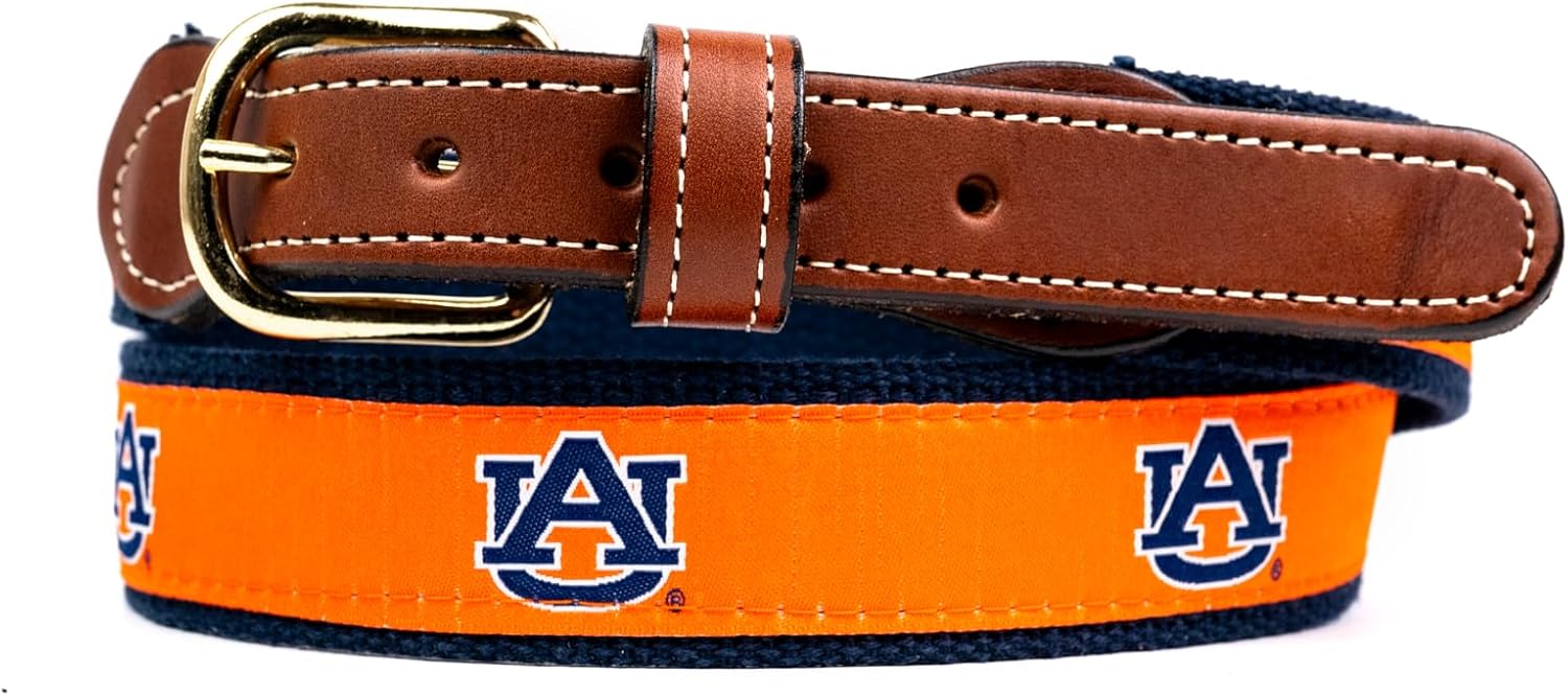 StadiumSpot Web Leather Mens Belt for All-Day Comfort and Style