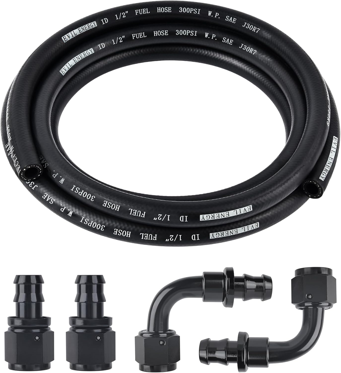 1/2 Fuel Hose Line Kit by EVIL ENERGY - Durable 10FT Hose