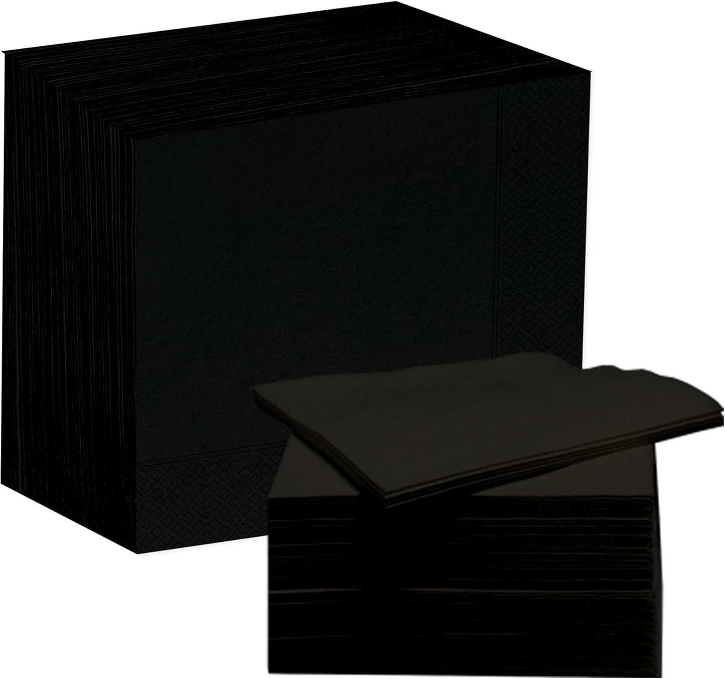 200 Pack Premium Black Cocktail Napkins - Versatile Party Essential