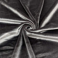 LA Fabric Spot Inc. Stretch Velvet Fabric - Charcoal 10 Yards