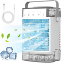 1600ml Dual Tank Portable Air Conditioner - Personal 4-IN-1 Cooler