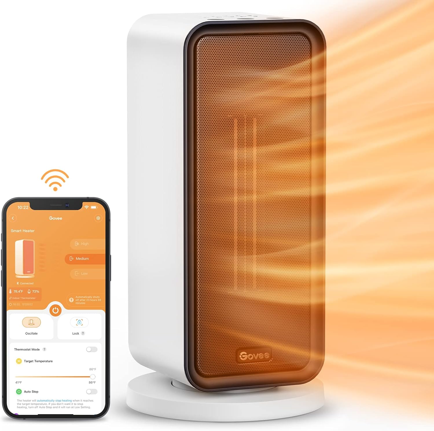 Govee Electric Space Heater with Smart Thermostat and Control