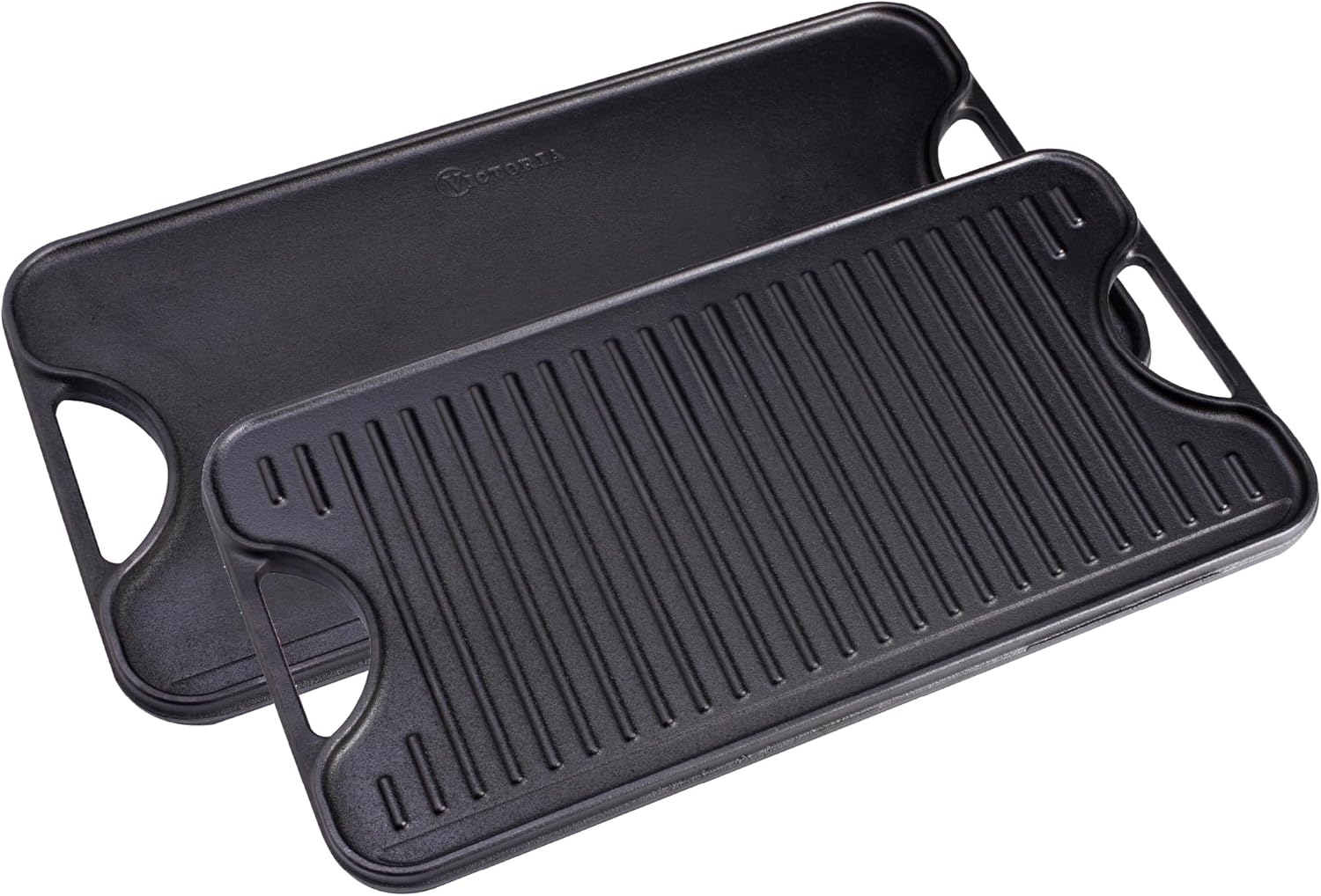Victoria Rectangular Cast Iron Griddle for Versatile Cooking