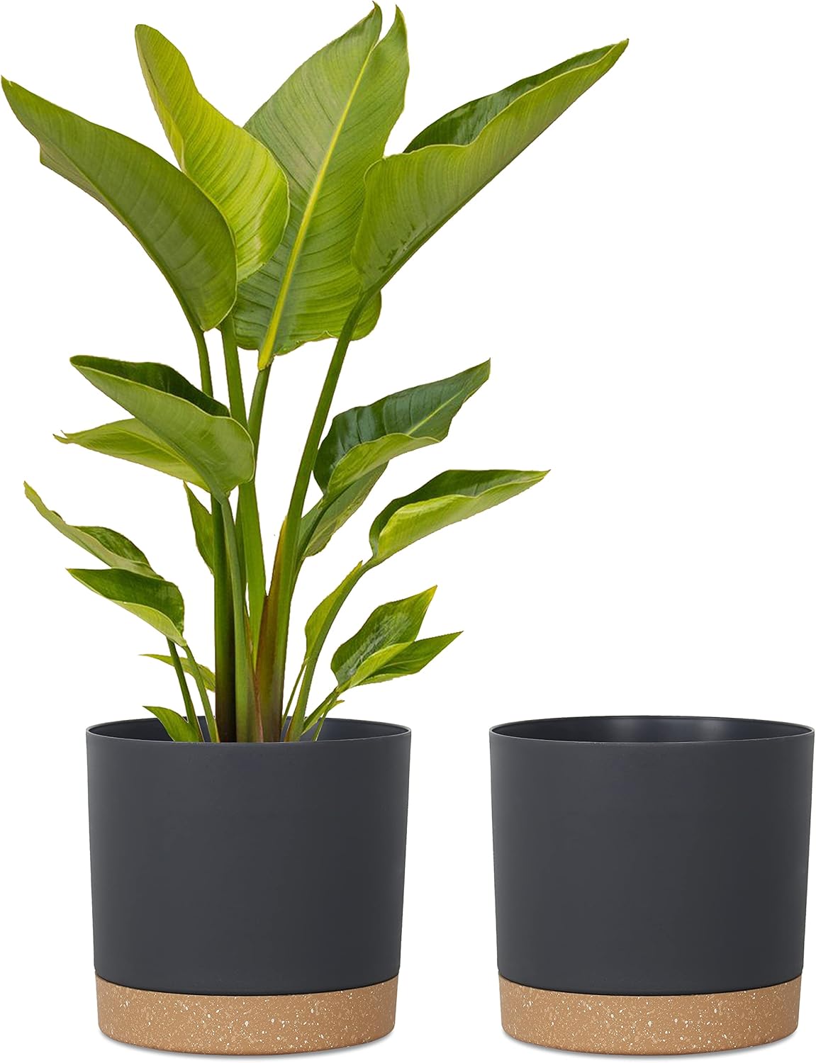 kubvici Plant Pots for Indoor Plants - Lightweight 12 Inch Set