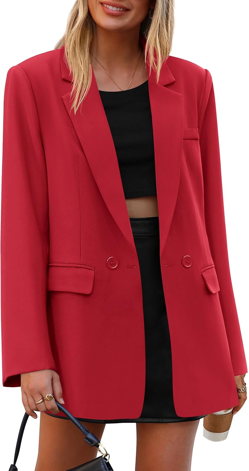 PRETTYGARDEN Fall Blazers for Women Business Casual Style