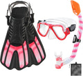 Snorkeling Gear for Kids 4 in 1 Set with Fins and Mask