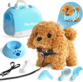 Walking Dog Toy for Kids with Leash - Realistic Barking Puppy Playset