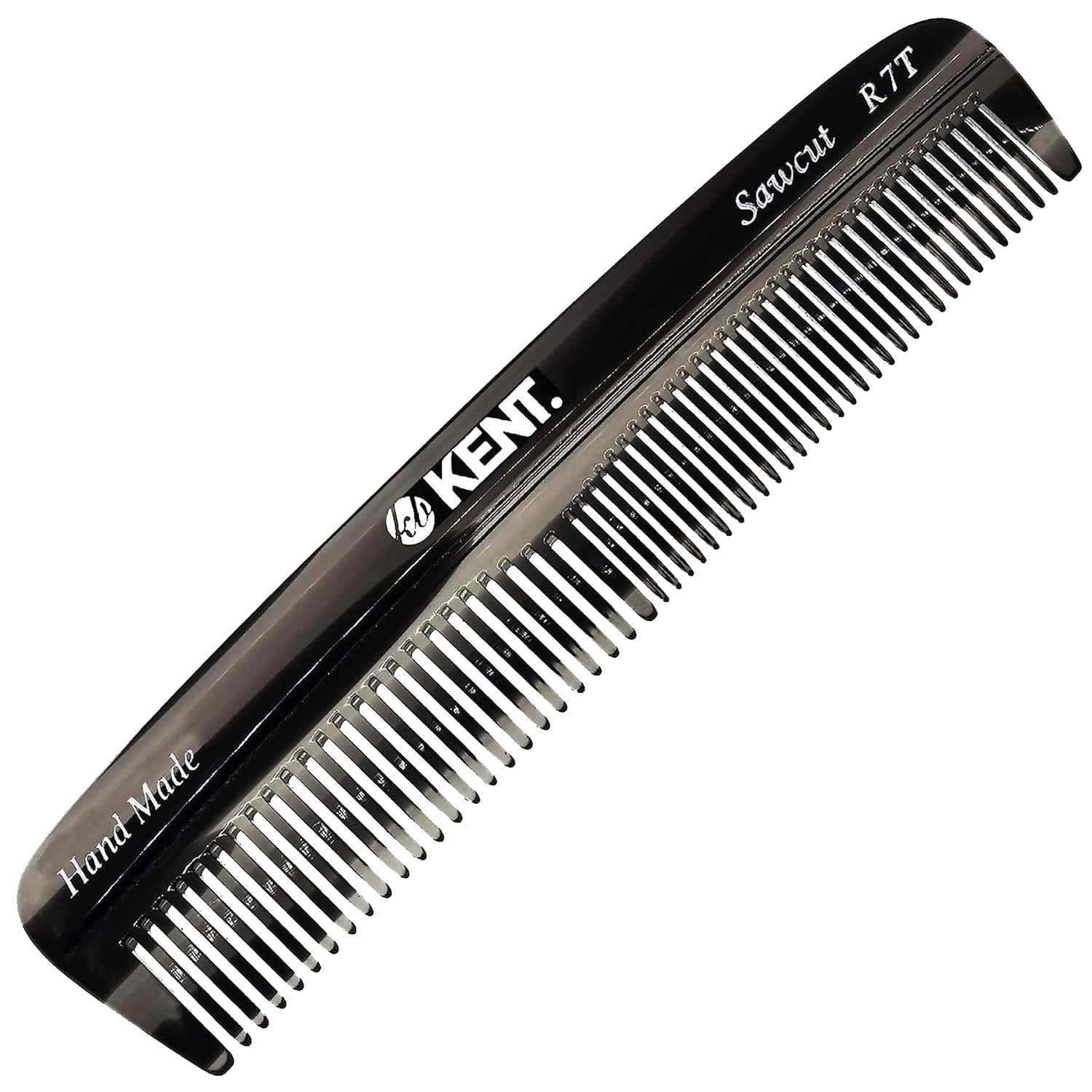 Kent R7T Fine and Wide Tooth Hair Comb for Grooming Needs