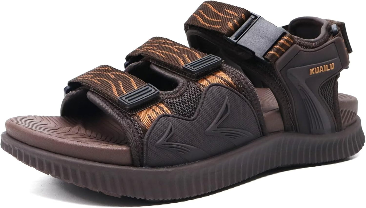 KuaiLu Mens Hiking Sandals with Arch Support for Comfort