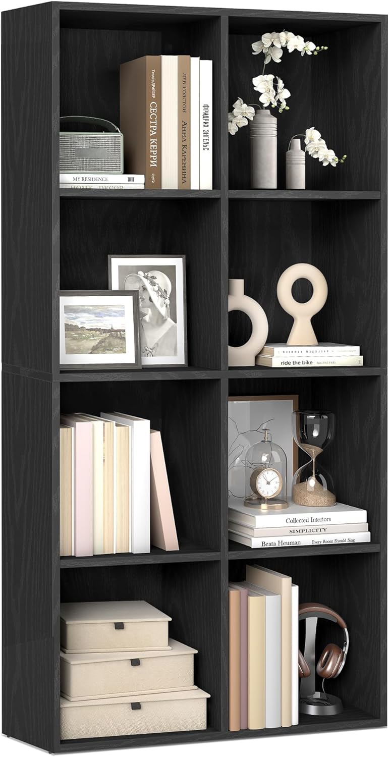 VASAGLE Custos Collection Bookshelf with 8 Compartments for Storage