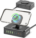 160W USB Charging Station Power Strip - Fast 11-in-1 Desktop Charger