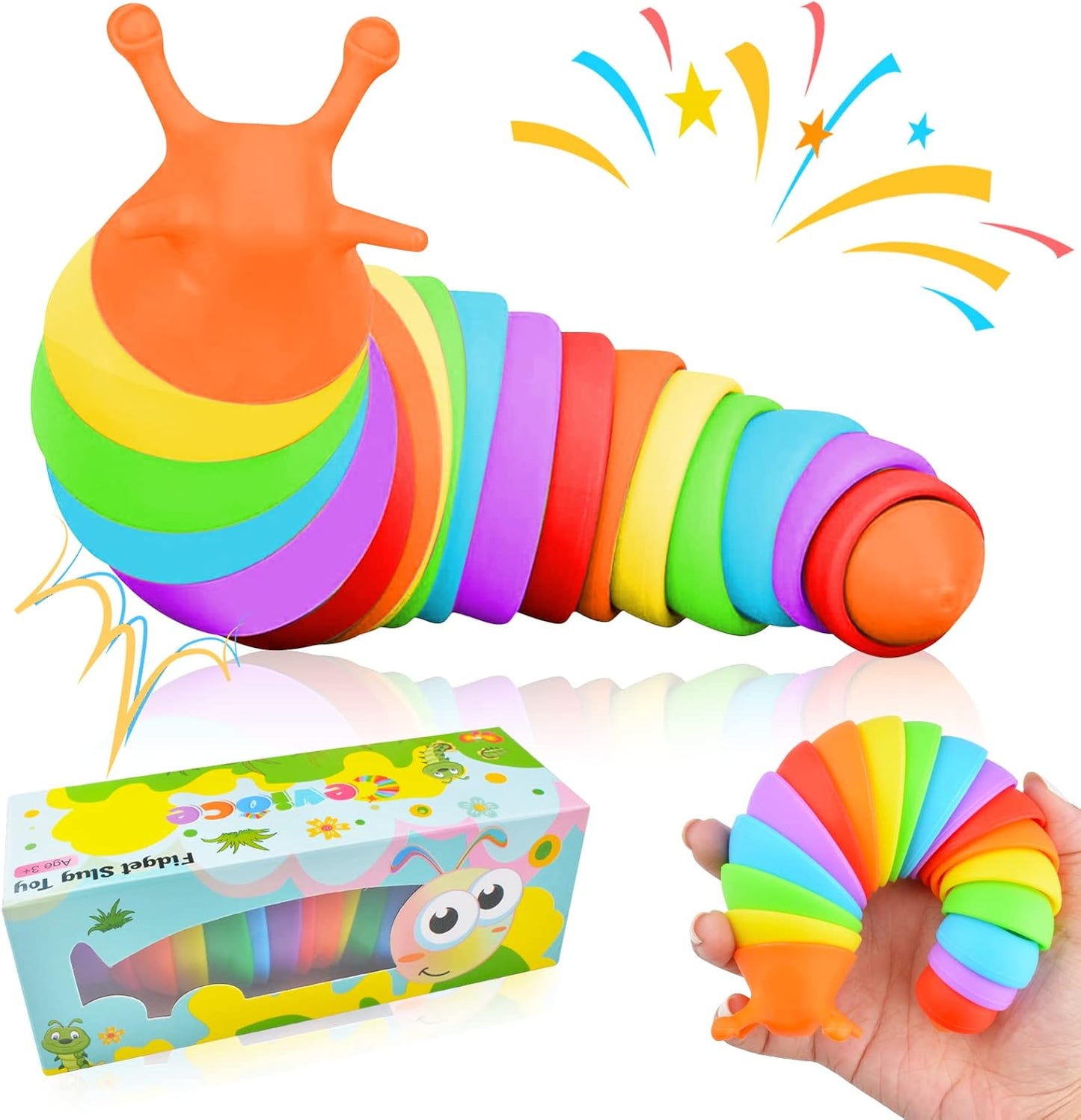 Cevioce Sensory Slug Fidget Toy - Calming Autism Aid