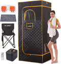 Portable Sauna Box for Home with Folding Chair and Steamer - Personal