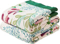 Boho Throw Blanket for Bed 100% Cotton 80ft x 90ft - Soft Rustic Quilt