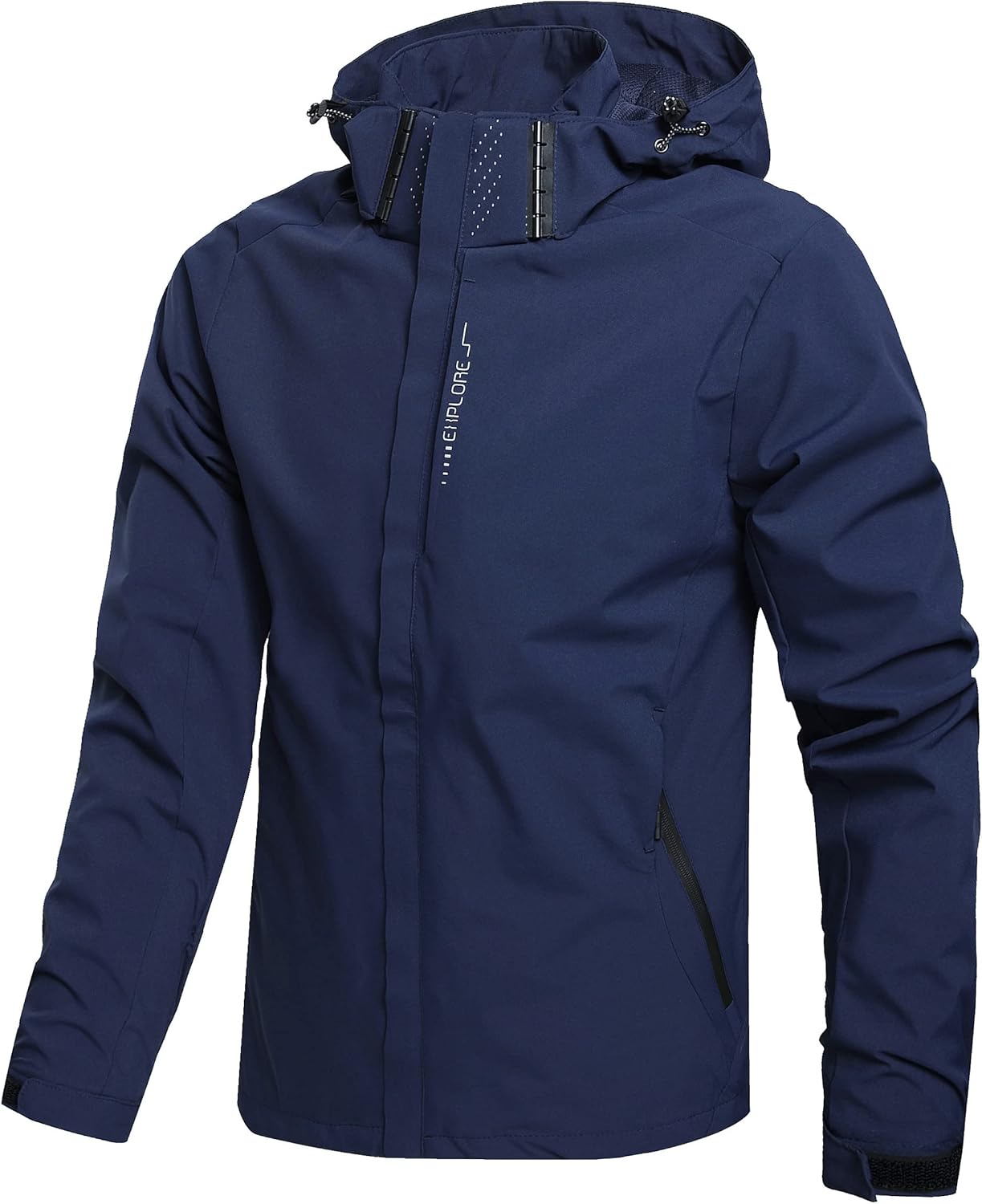 Men's Lightweight Waterproof Rain Jacket for Outdoor Activities