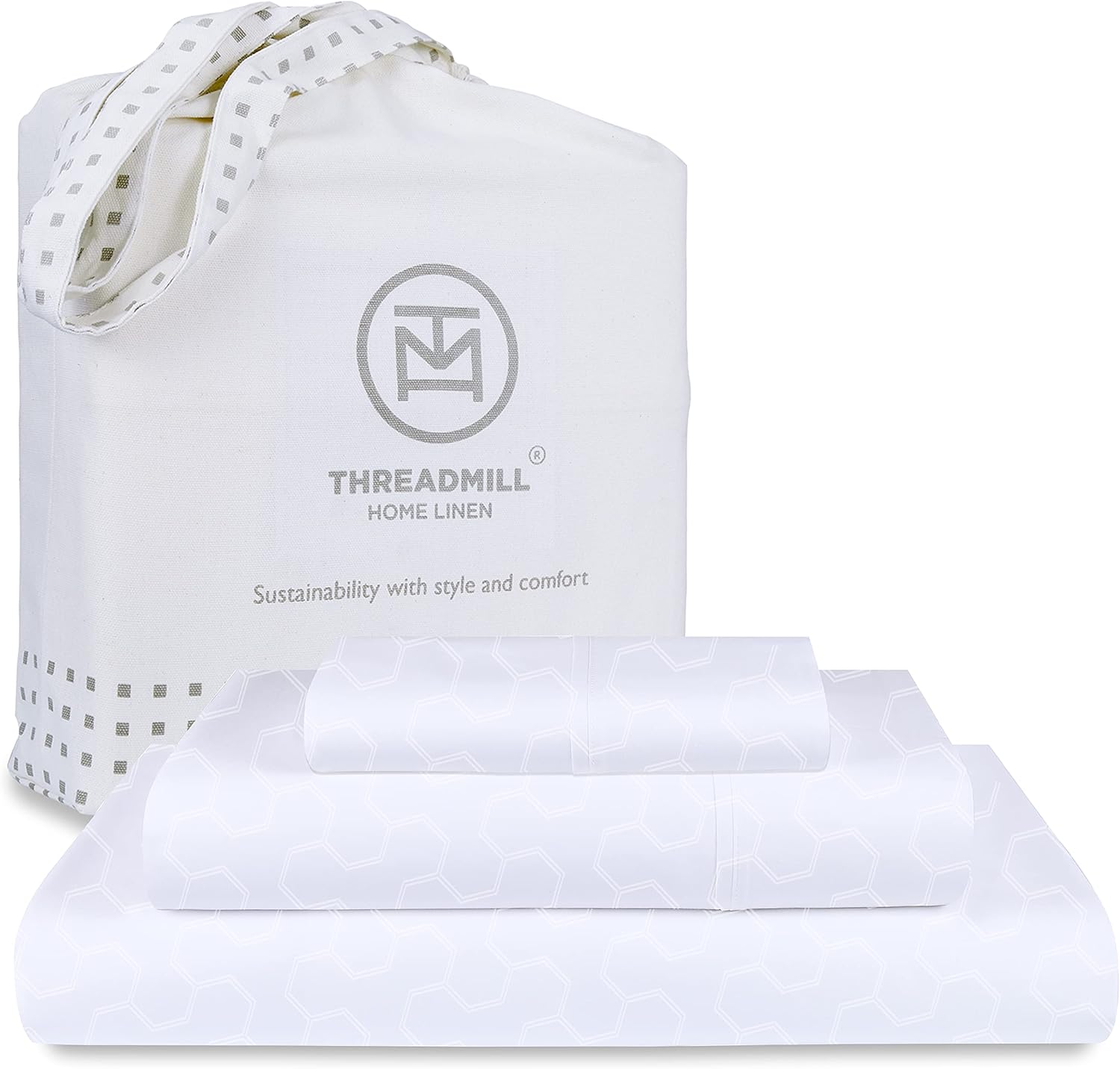 Threadmill 500 Thread Count Twin Size Luxury Cotton Bedding Set