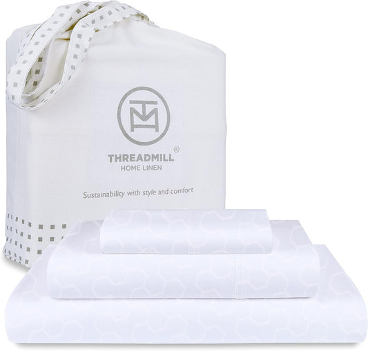 Threadmill 500 Thread Count Twin Size Luxury Cotton Bedding Set