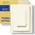 THREAD SPREAD Egyptian Cotton Sheets King Size - 600 TC Sateen