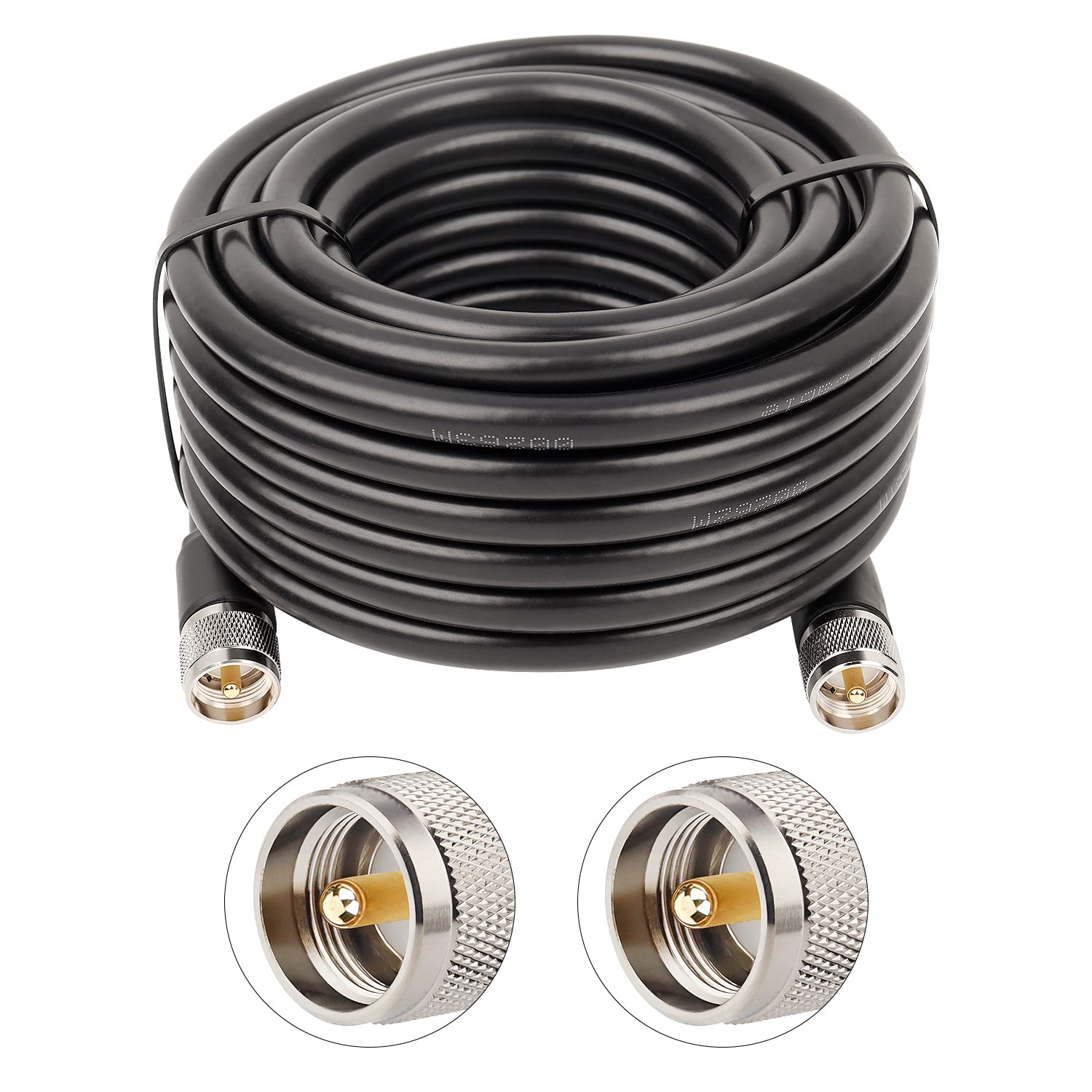 XRDS-RF PL-259 UHF CB Coax Cable 35ft for Low Loss Performance