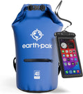 Earth Pak Waterproof Dry Bag with Zippered Pocket for Gear