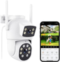 Reobiux HD Outdoor Security Cam: Smart Tracking, Color Night Vision