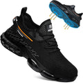 Steel Toe Shoes for Men Lightweight Work Sneakers - Smash-Proof Safety