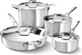 Premier Stainless Steel 8-Piece Cookware Set - Faster Heating
