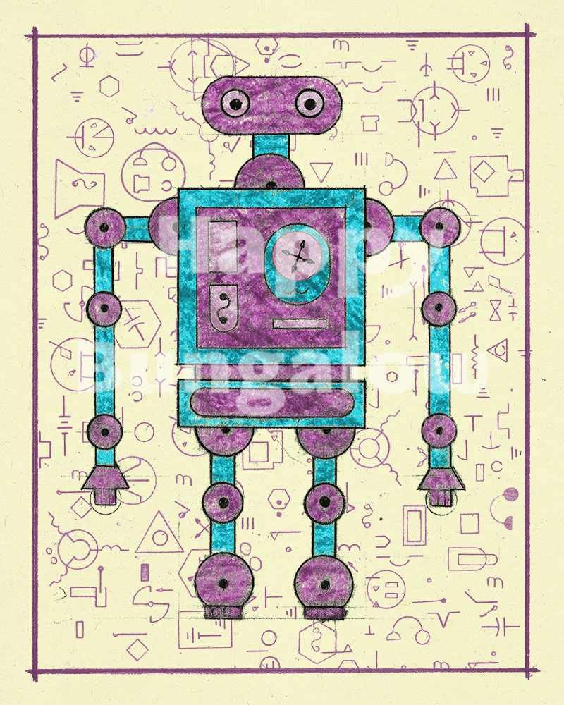 Creative Kids: Robot Drawing Set