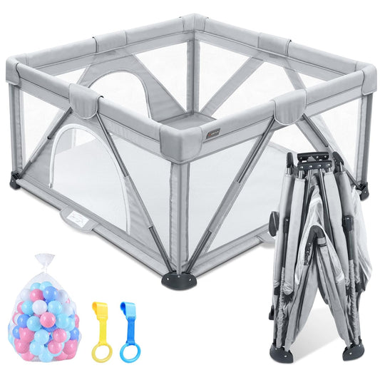 ANGELBLISS Foldable Baby Playpen - Portable Indoor & Outdoor Fun