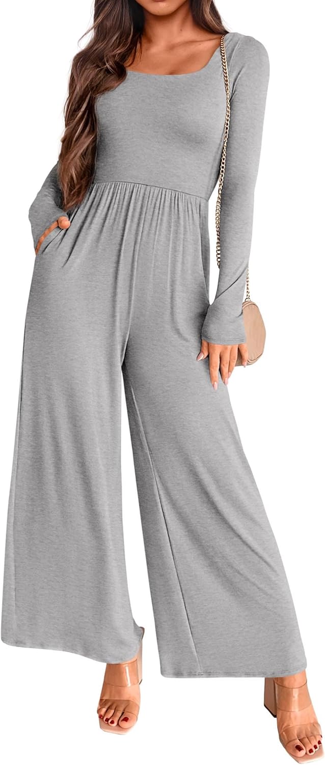KIRUNDO Long Sleeve Jumpsuit for Women - Stylish and Versatile