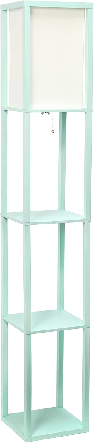 Simple Designs LF1014-AQU Etagere Organizer Floor Lamp Review