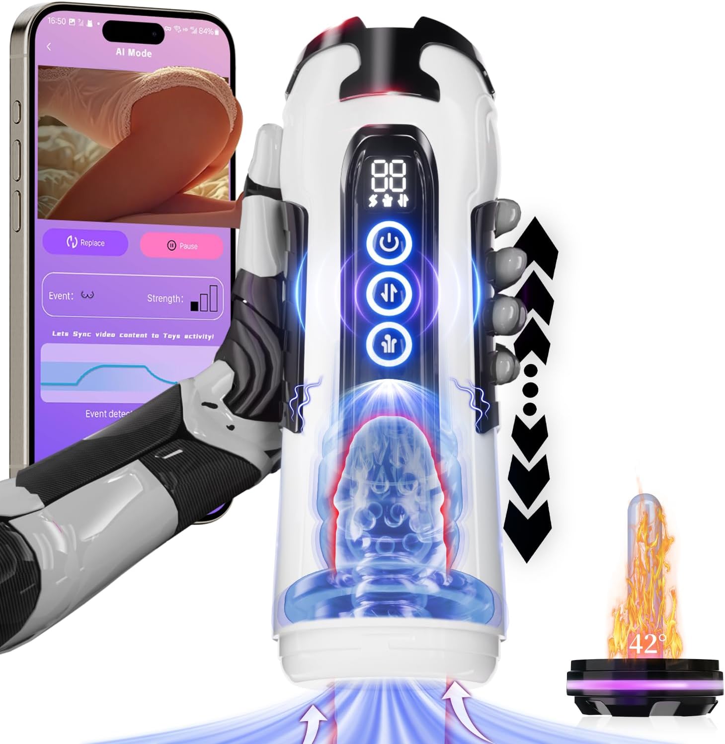 Automatic Male Masturbator with APP Control for Ultimate Pleasure