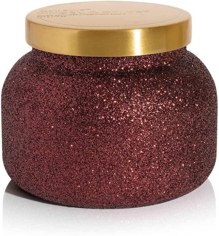 Capri Blue Glam Jar Candle - Tinsel & Spice Holiday Scent