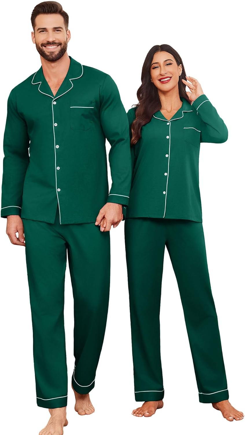 Ekouaer Couple Matching Pajamas for Ultimate Comfort and Style