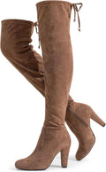 Aria Thigh High Over The Knee Boots - Comfortable Suede Heels Vepose