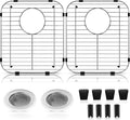 2 Pack 304 Stainless Steel Sink Protectors for Kitchen Sink - Rear