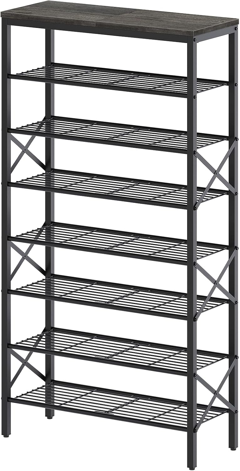 8 Tier Shoe Rack for Large Capacity Shoe Storage Organizer