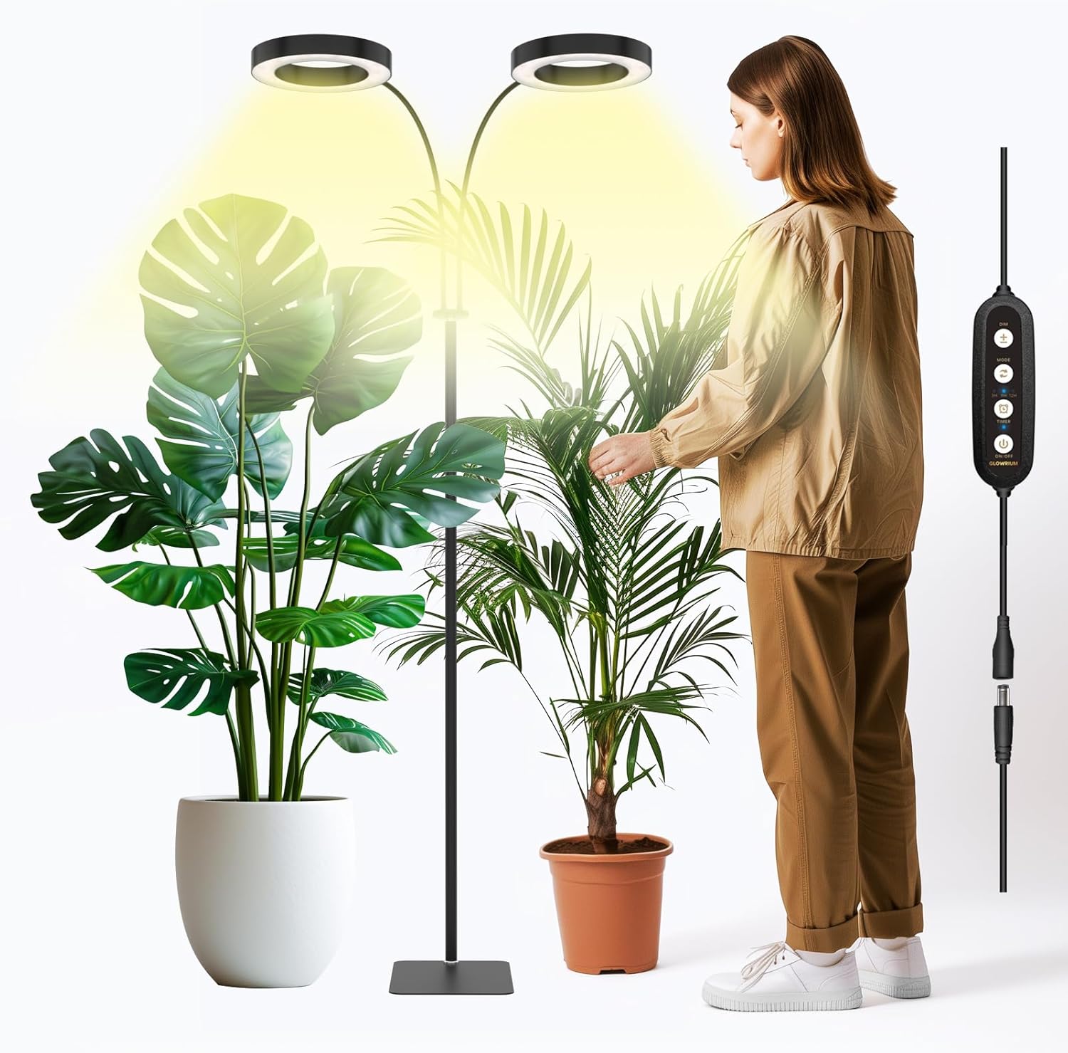GLOWRIUM Grow Lights for Indoor Plants with Adjustable Height