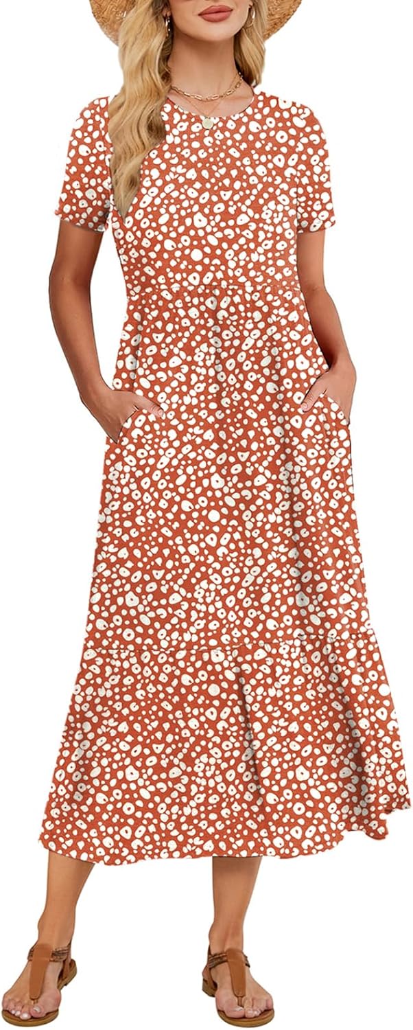 Gracyoga Women's Summer Maxi Dress with Pockets for Comfort