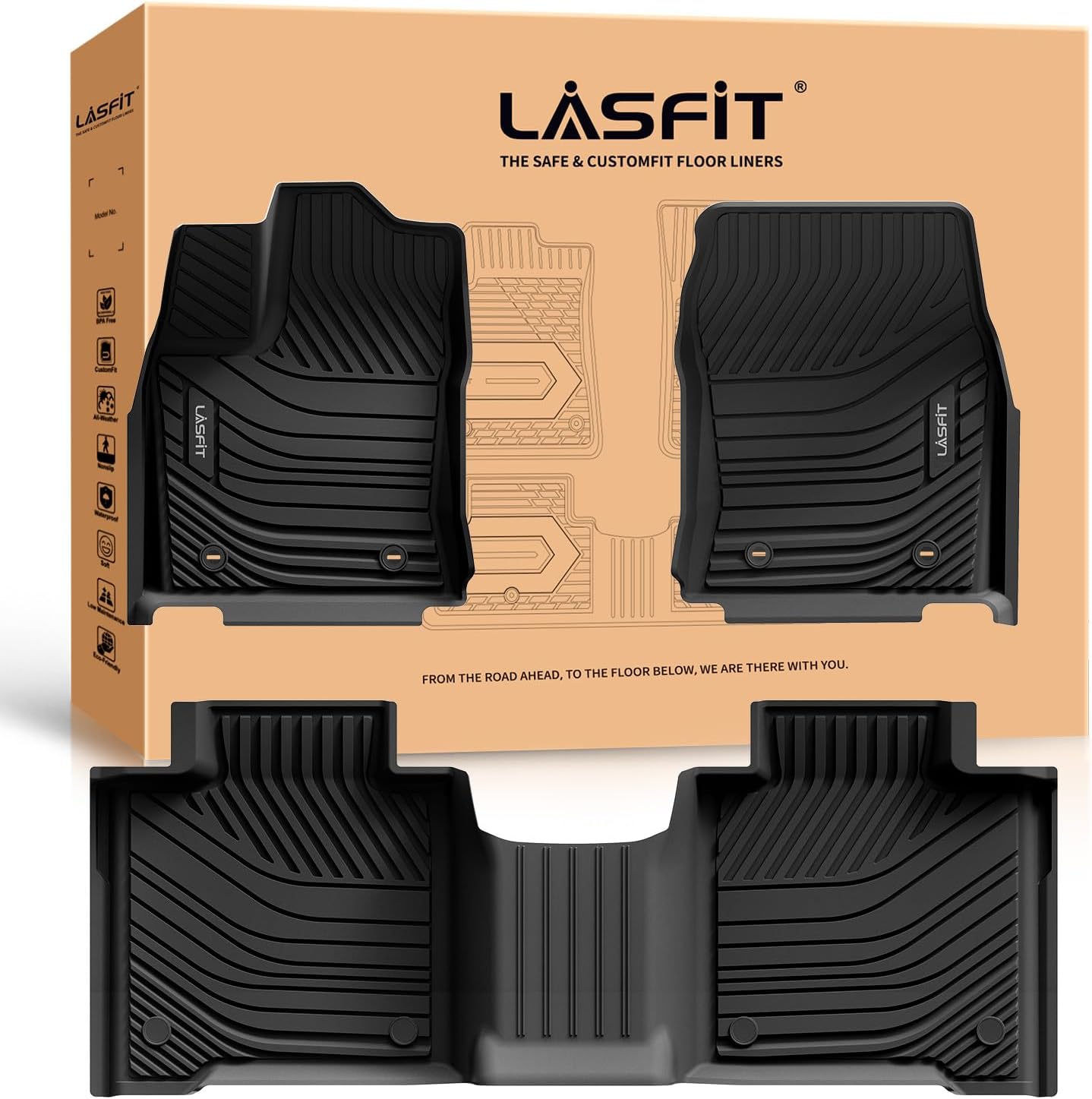 Custom Fit LASFIT Floor Mats for Toyota Tundra 2022-2026